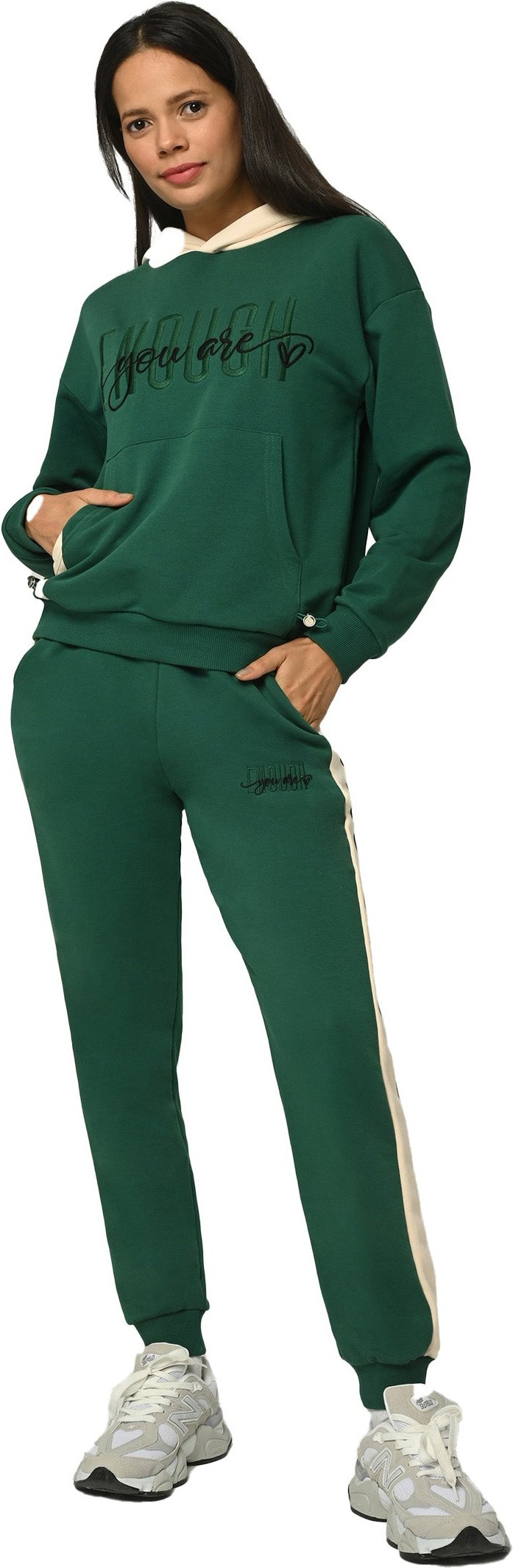 Tom Barron Damen-Trainingsanzug mit „You Are Enough“-Stickerei