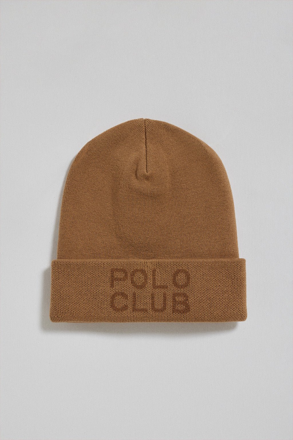Mütze Verth kamelfarben mit Polo Club Jacquard-Logo