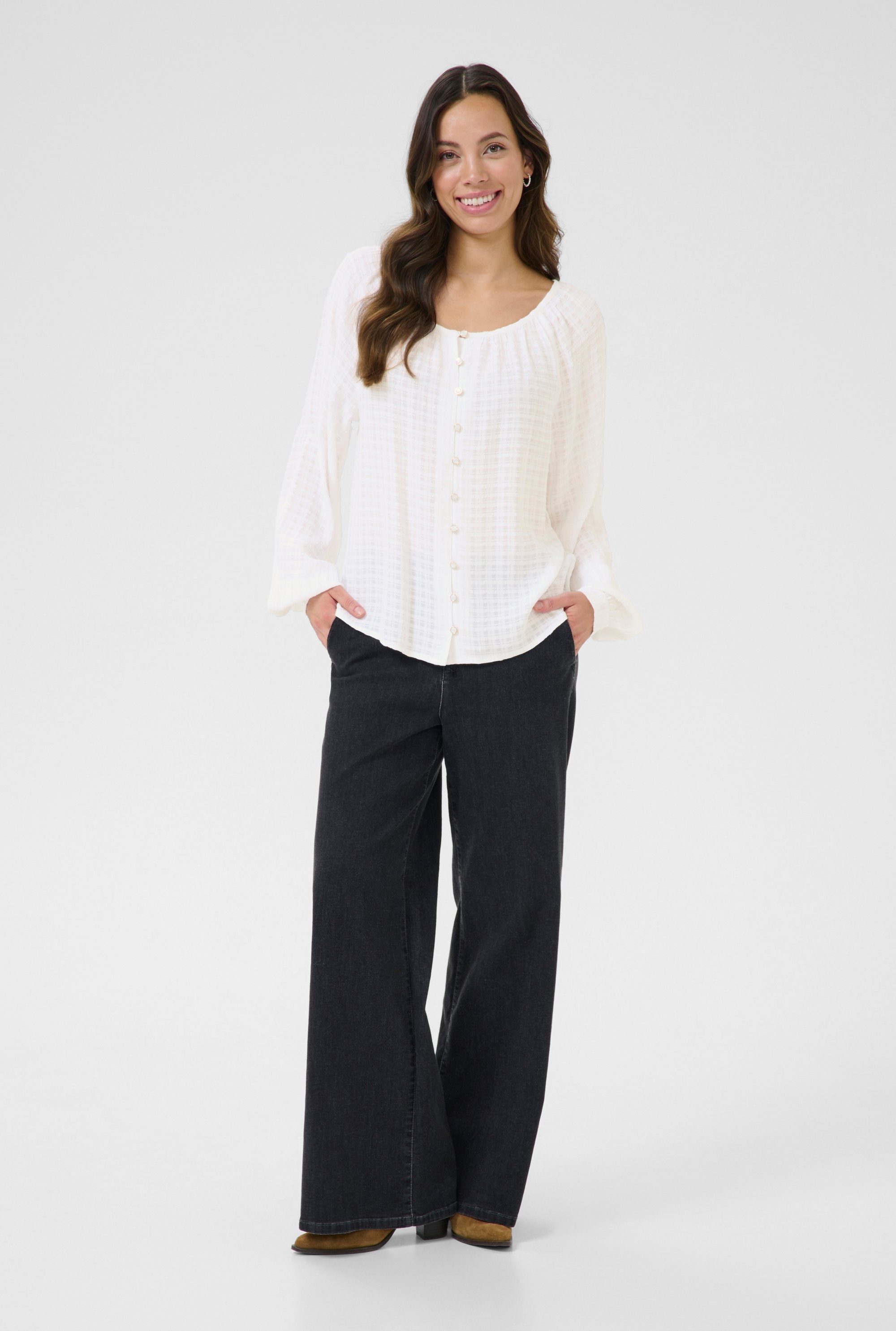 Langarm - Hemd CRAlberta Regular fit white