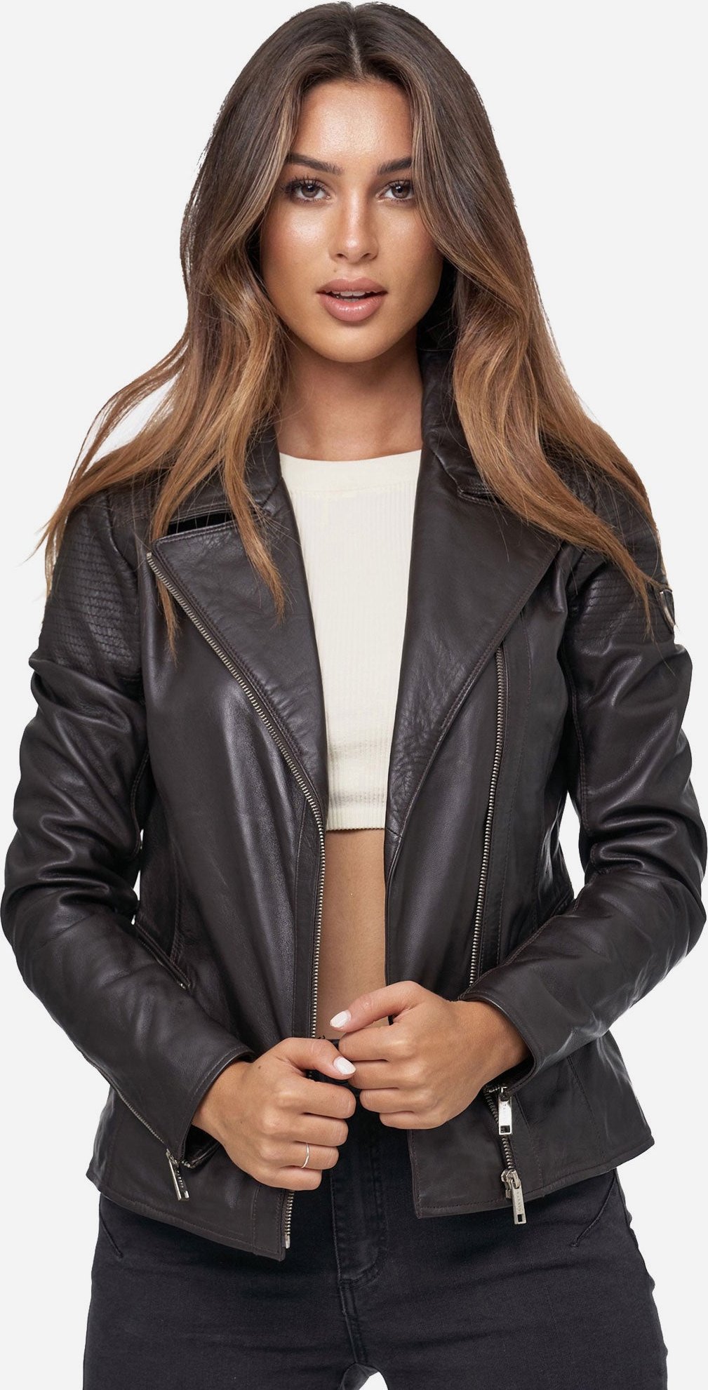 Tazzio Damen Lederjacke