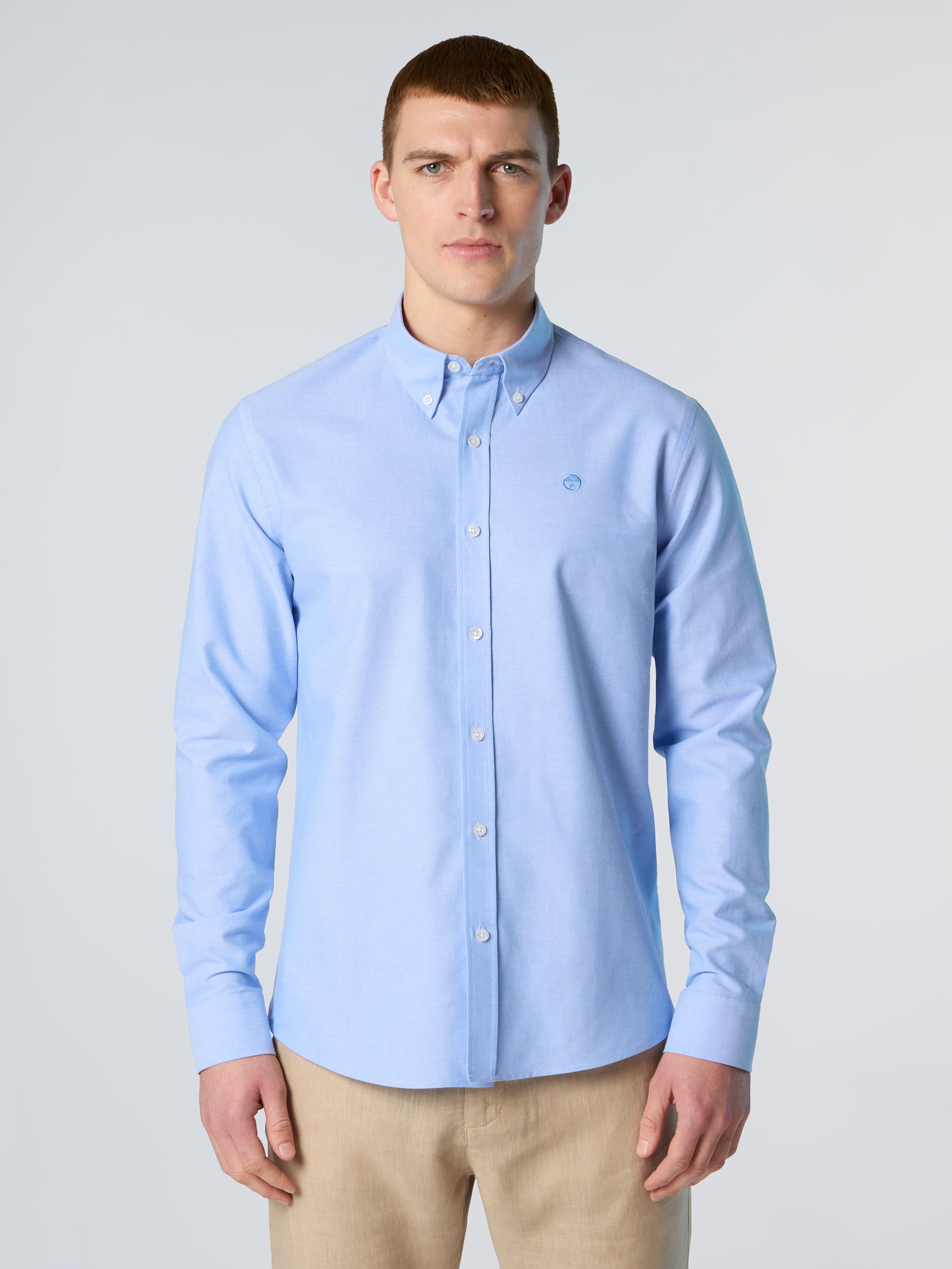 North Sails Hemd Oxford mit gesticktem Logo