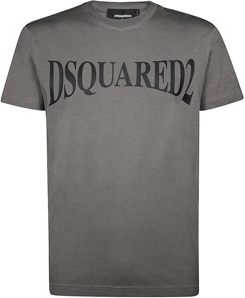 Dsquared2 - Cool Fit - Graues T-shirt Mit Panorama-logo