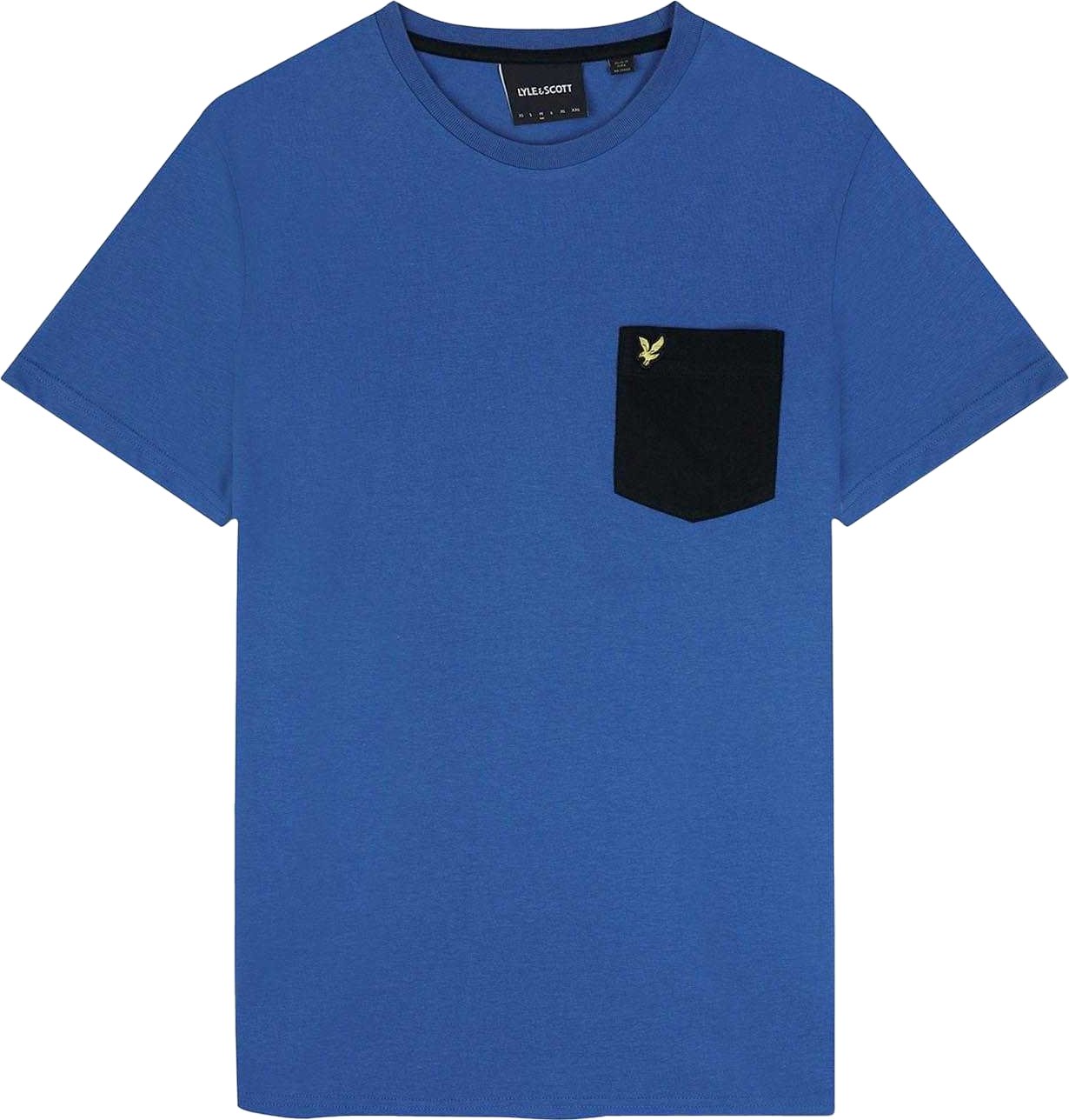 Lyle & Scott - T-Shirt Kontrasttasche für Herren (Schwarz/Blau)