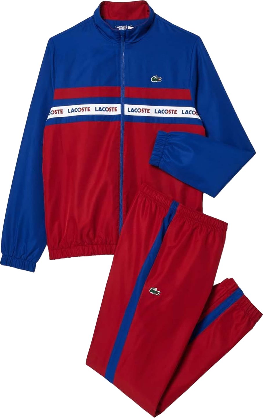 Lacoste - Trainingsanzug für Herren - Tennis (Blau/Rot)