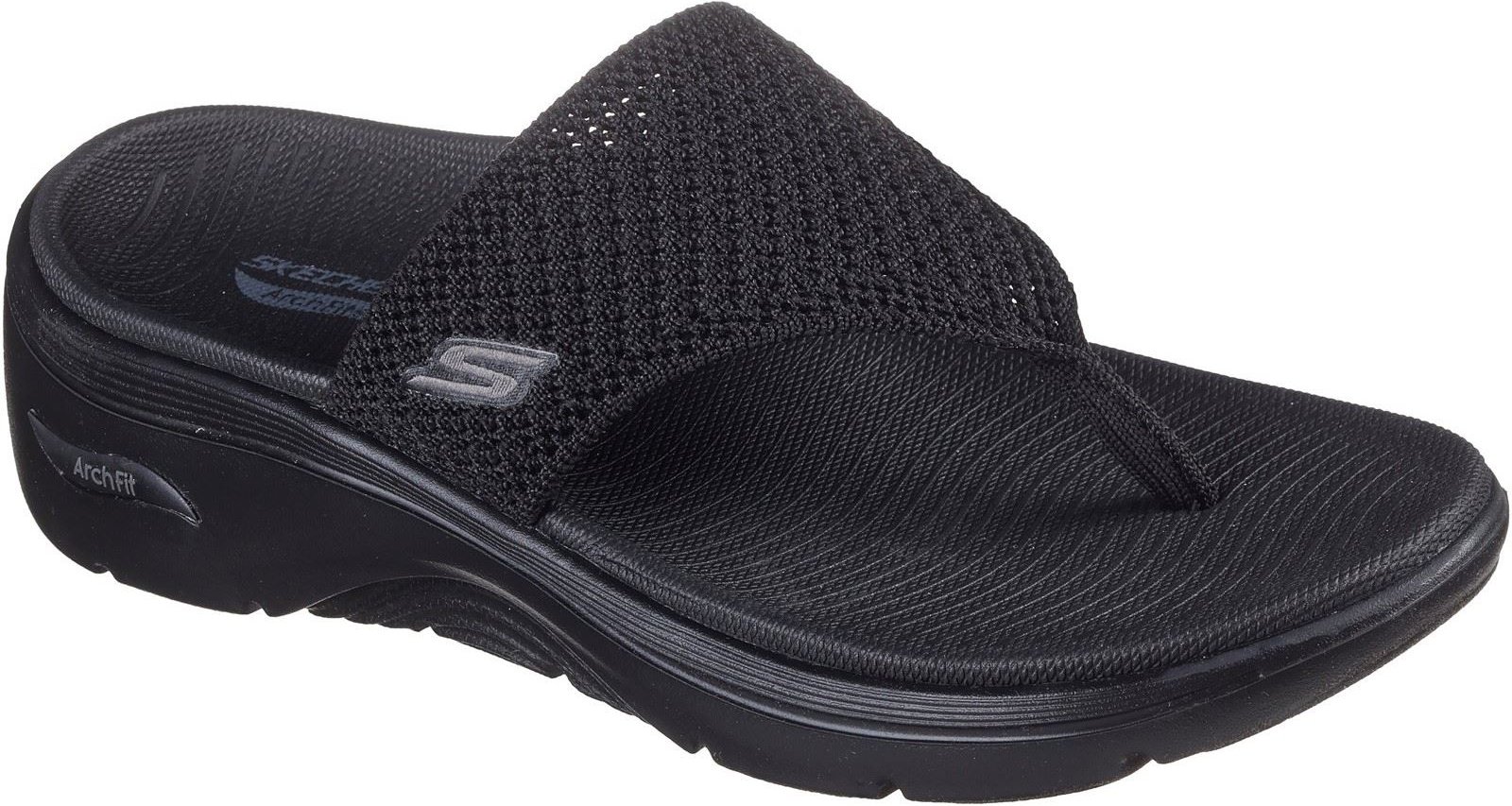 Skechers Go Walk Arch Fit 2.0 Polyester Damen Schwarz Sandalen