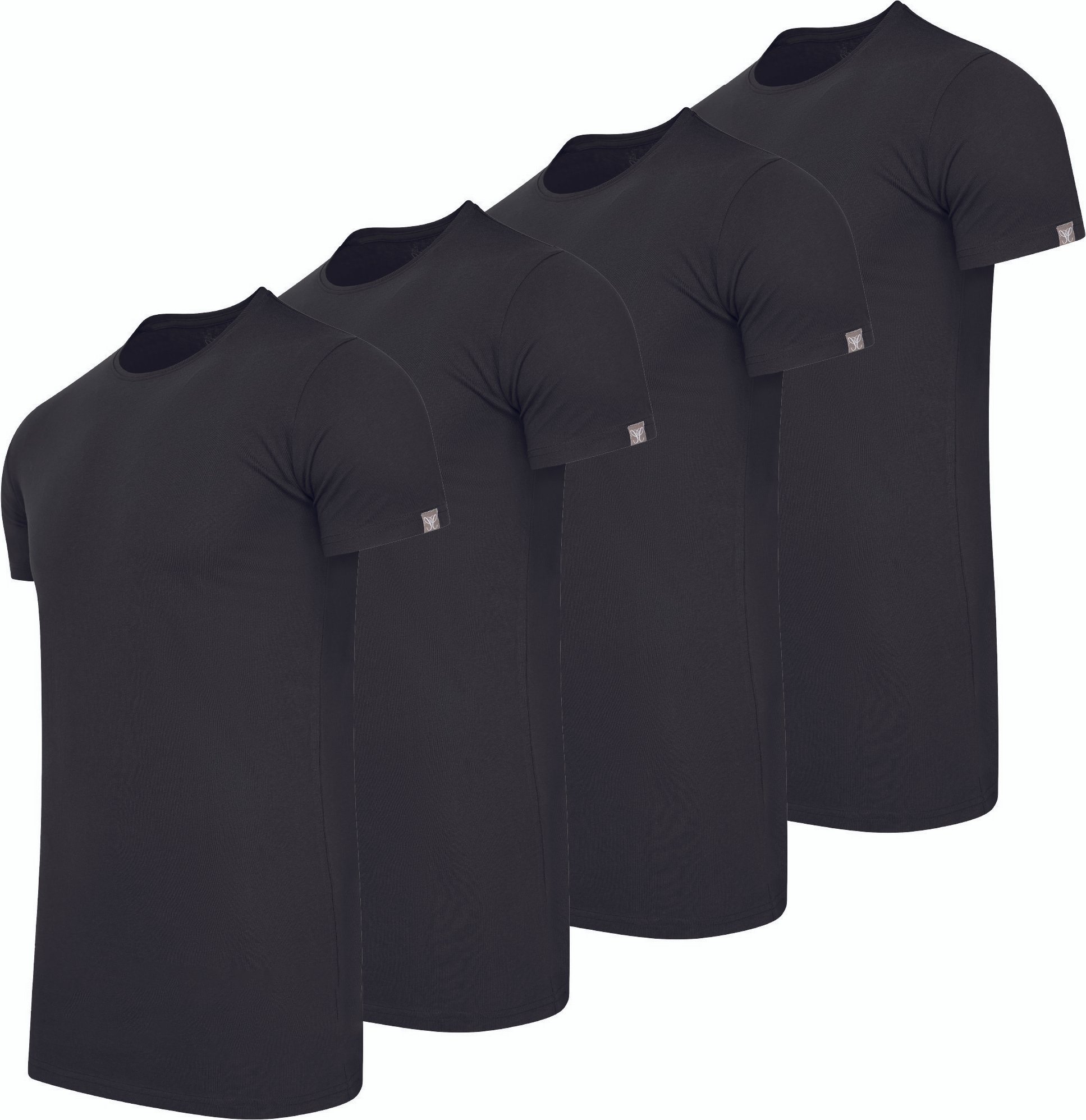 Cappuccino Italia 4-Pack T-shirts Schwarz