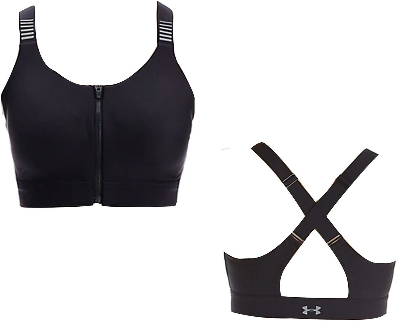 Under Armour Sports BH hohe Impact Reißverschluss Front Reflexion - Frauen