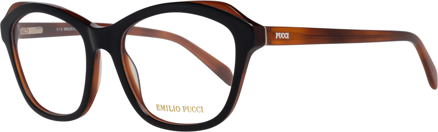 Emilio Pucci Noir Montres Optiques pour Femmes