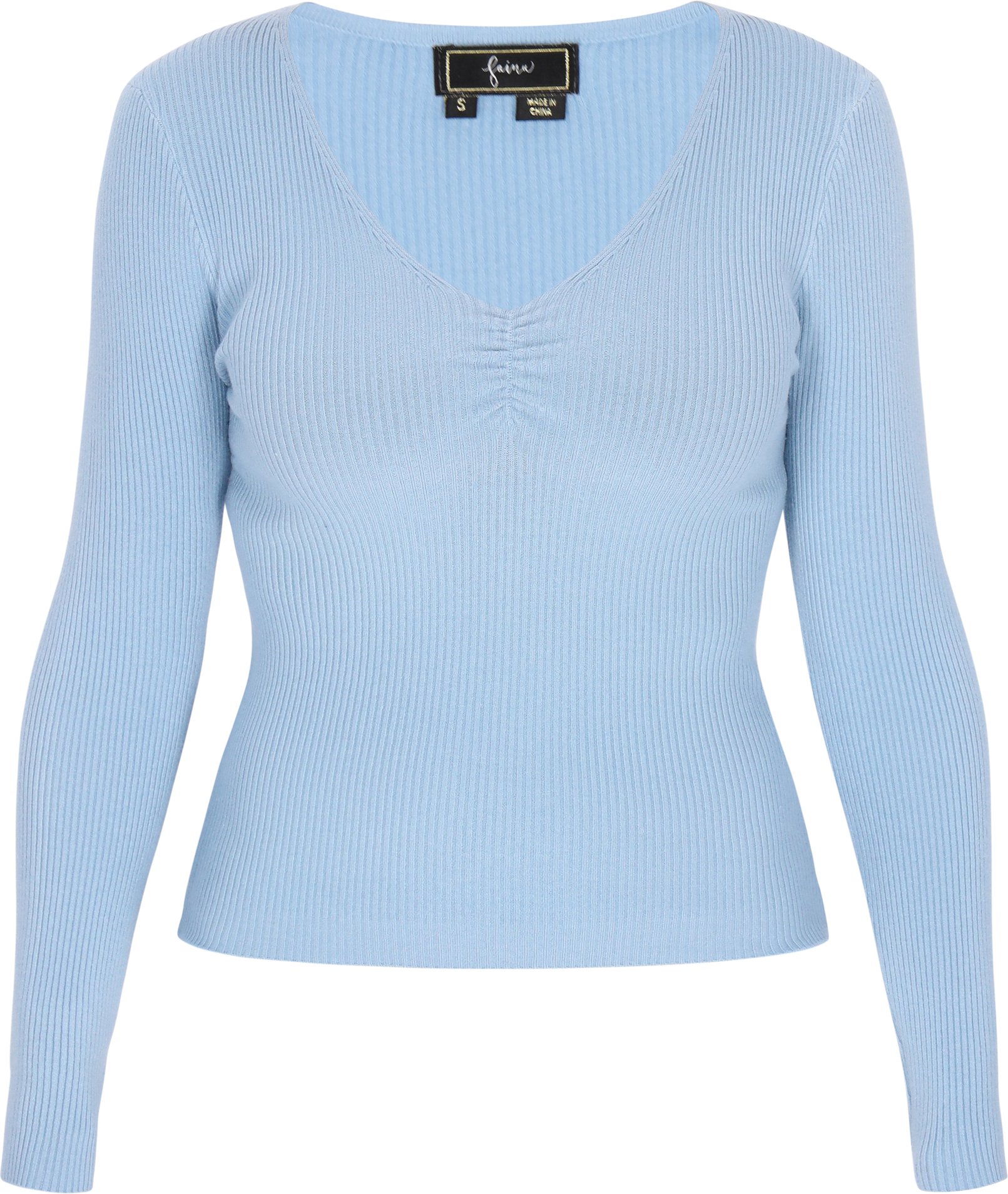 Faina Pullover Frauen hellblau