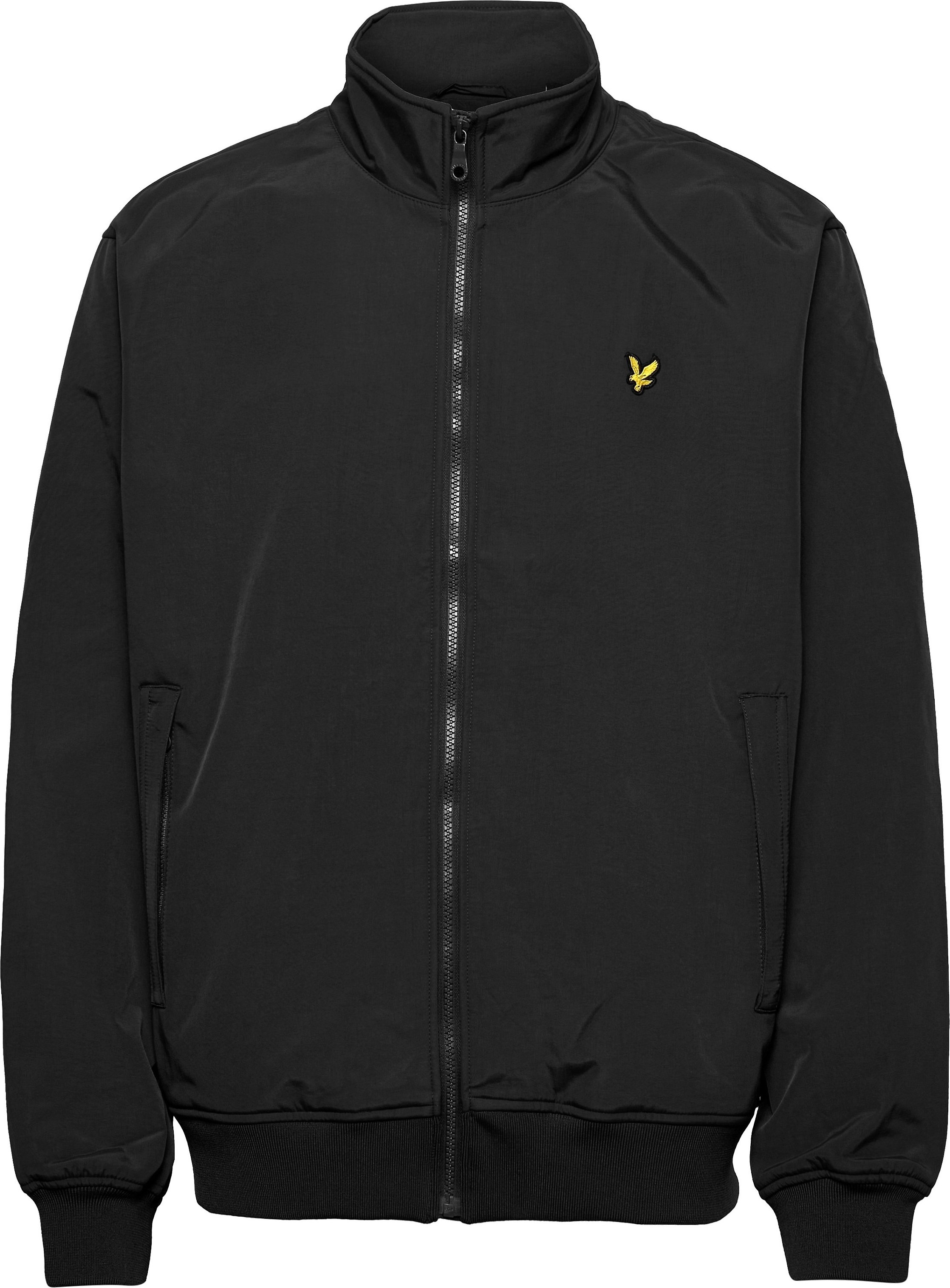 Lyle & Scott Outdoorjas Fleece gefütterte Trichterjacke Schwarz