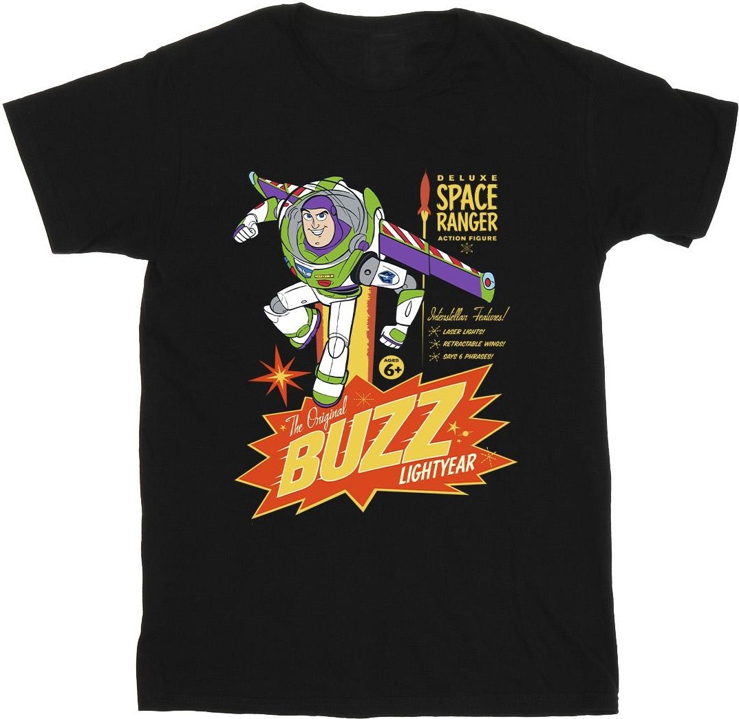 Disney - "Toy Story Buzz Lightyear Space" T-Shirt für Mädchen (Schwarz)