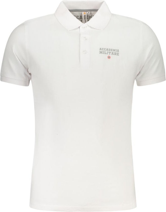 Militärakademie Bianco Baumwoll Herren Polo