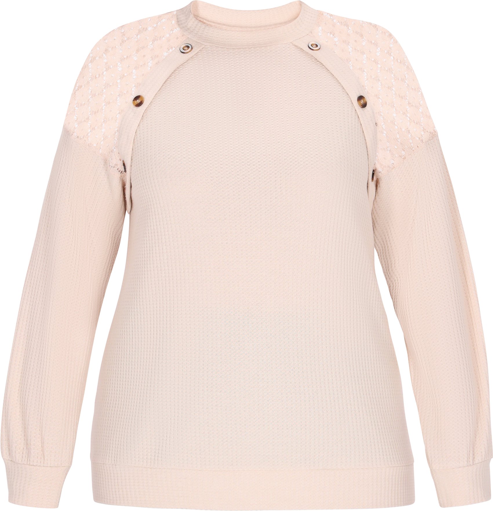 usha Bluse in großen Größen Frauen Beige