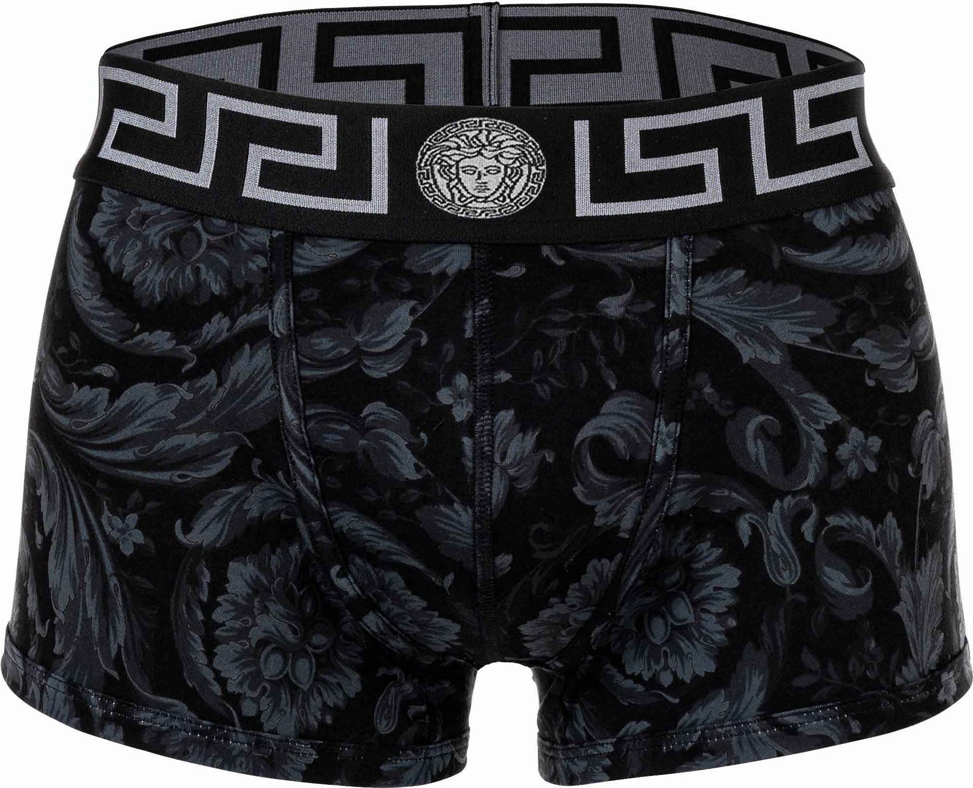 Versace Short Trunk Stretch Organic Jersey Barocco  All Over - New Logo Boxershort