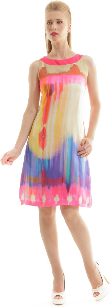 Thumbnail - Print Ärmelloses Kleid chill pepper