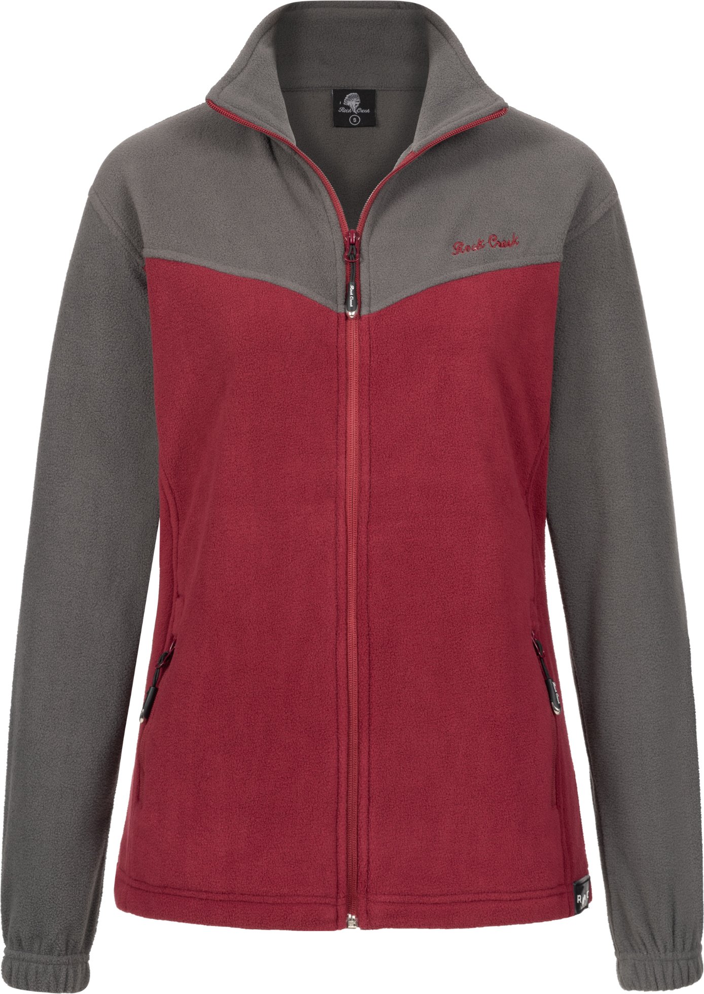 Rock Creek Fleecejacke Weinrot