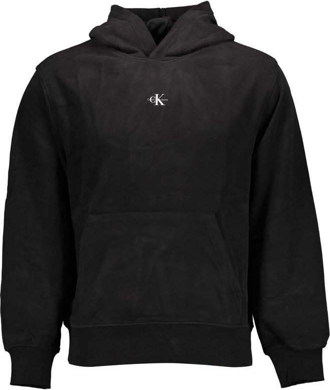 Calvin Klein Schwarzes Baumwoll-Herrenhoodie
