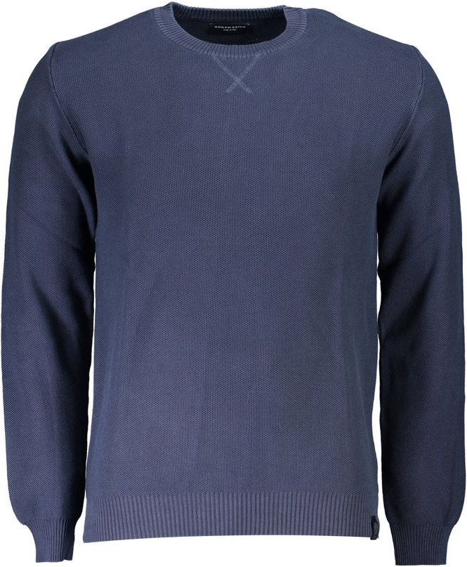 Rundhals-Waffelstrickpullover