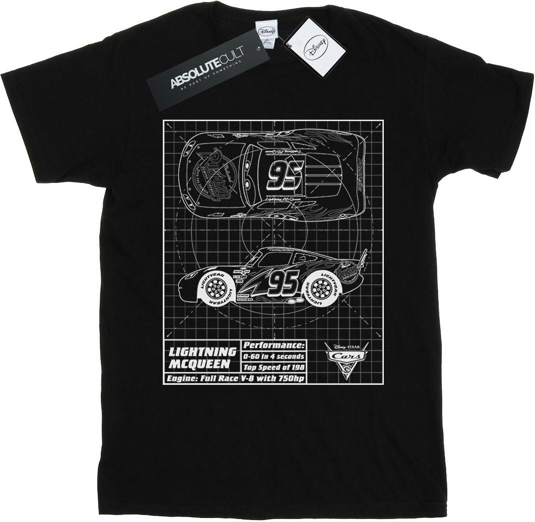 Disney - "Cars" T-Shirt für Damen (Schwarz)