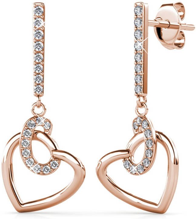 Allure Ohrringe - Roségold und Kristall