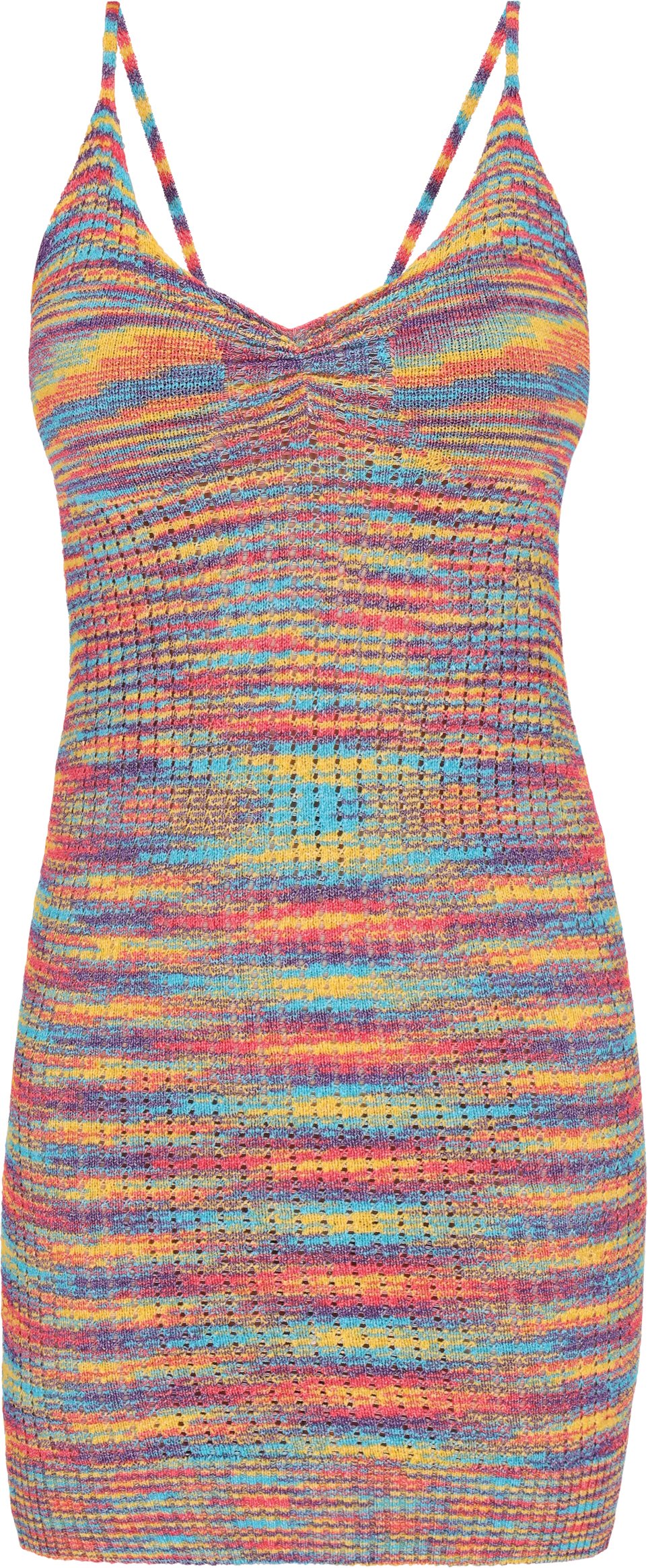 Mymo Kleid Frauen rot mehrfarbig