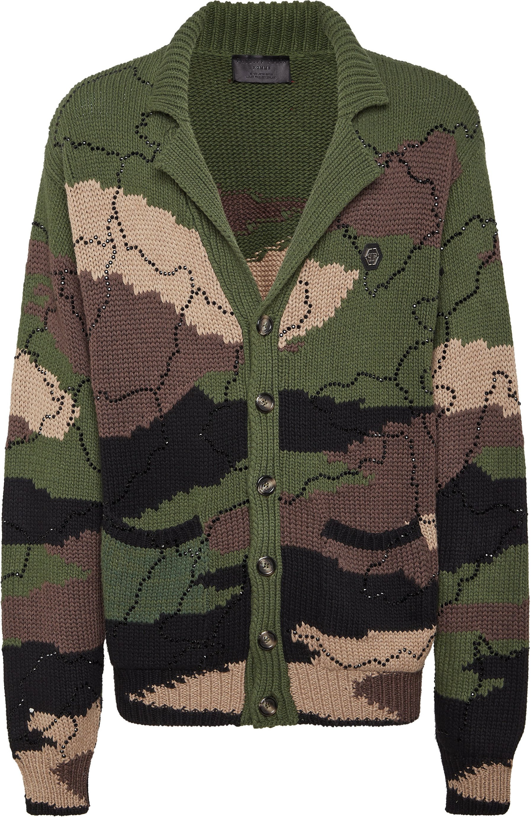 Strickjacke Camouflage