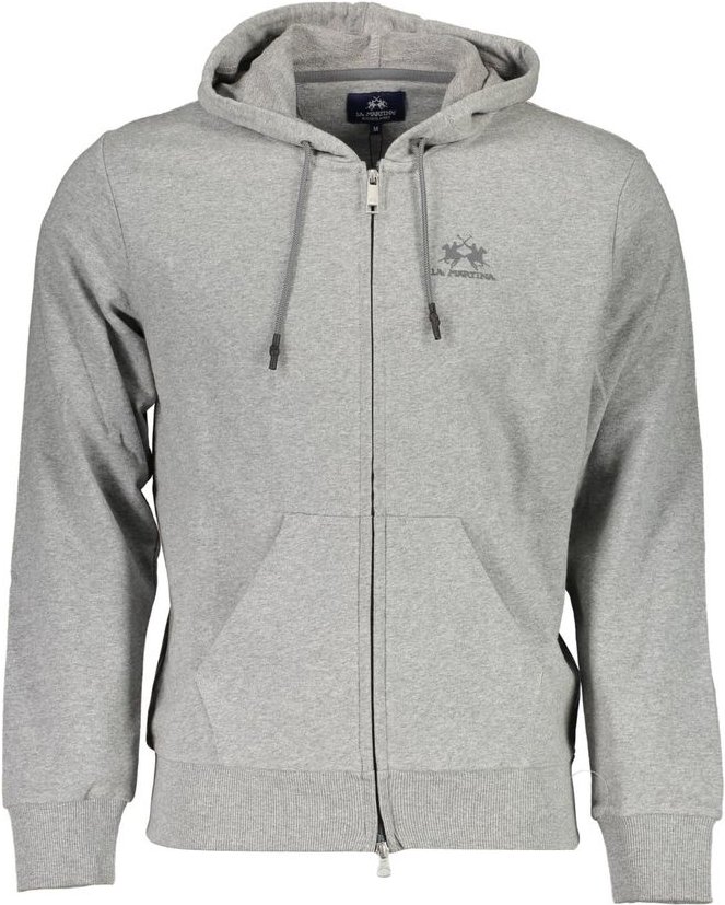 La Martina Grigio Baumwoll-Herren-Sweatshirt