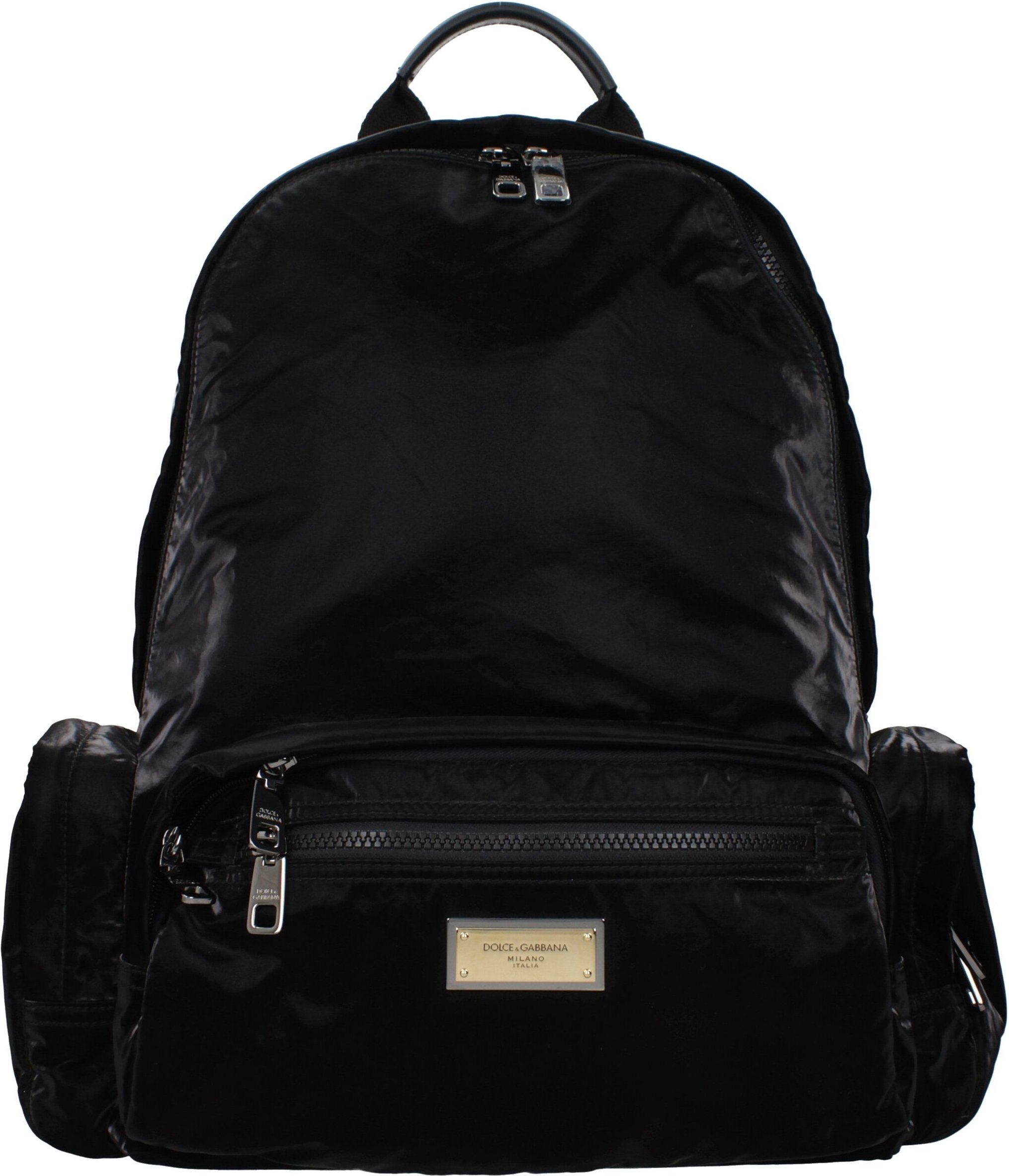 Schwarzer Nylon-Rucksack