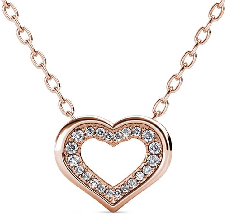 Zeal Anhänger - Roségold und Kristall