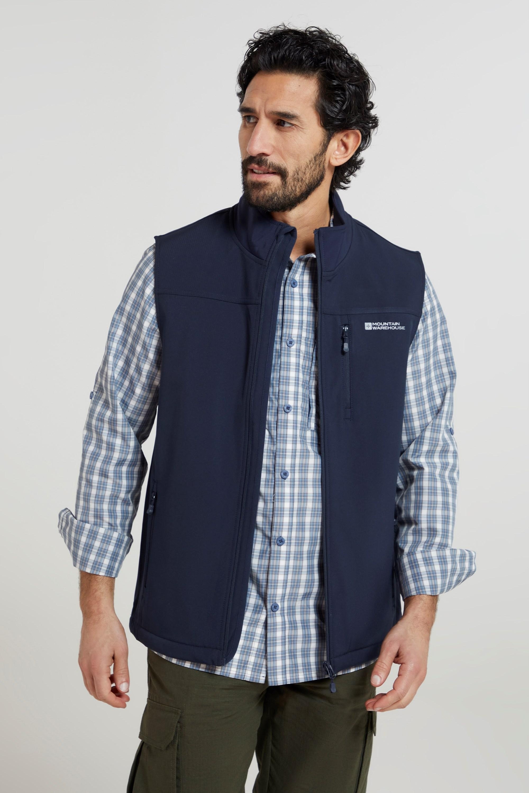 Mountain Warehouse Herren Grasmere Gilet (Dunkelblau)