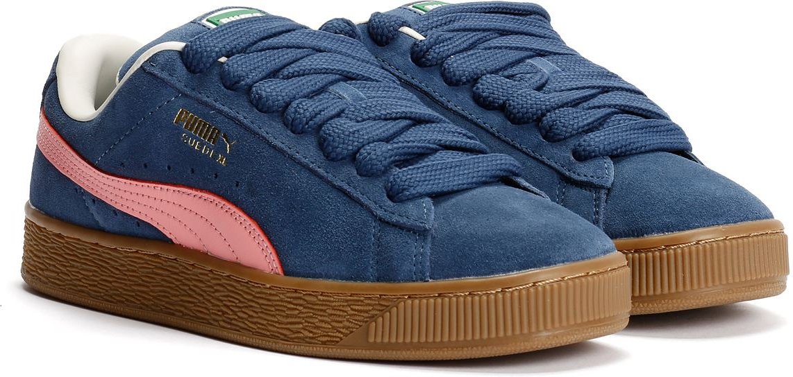 Puma Suede XL Wildlederblaue Turnschuhe