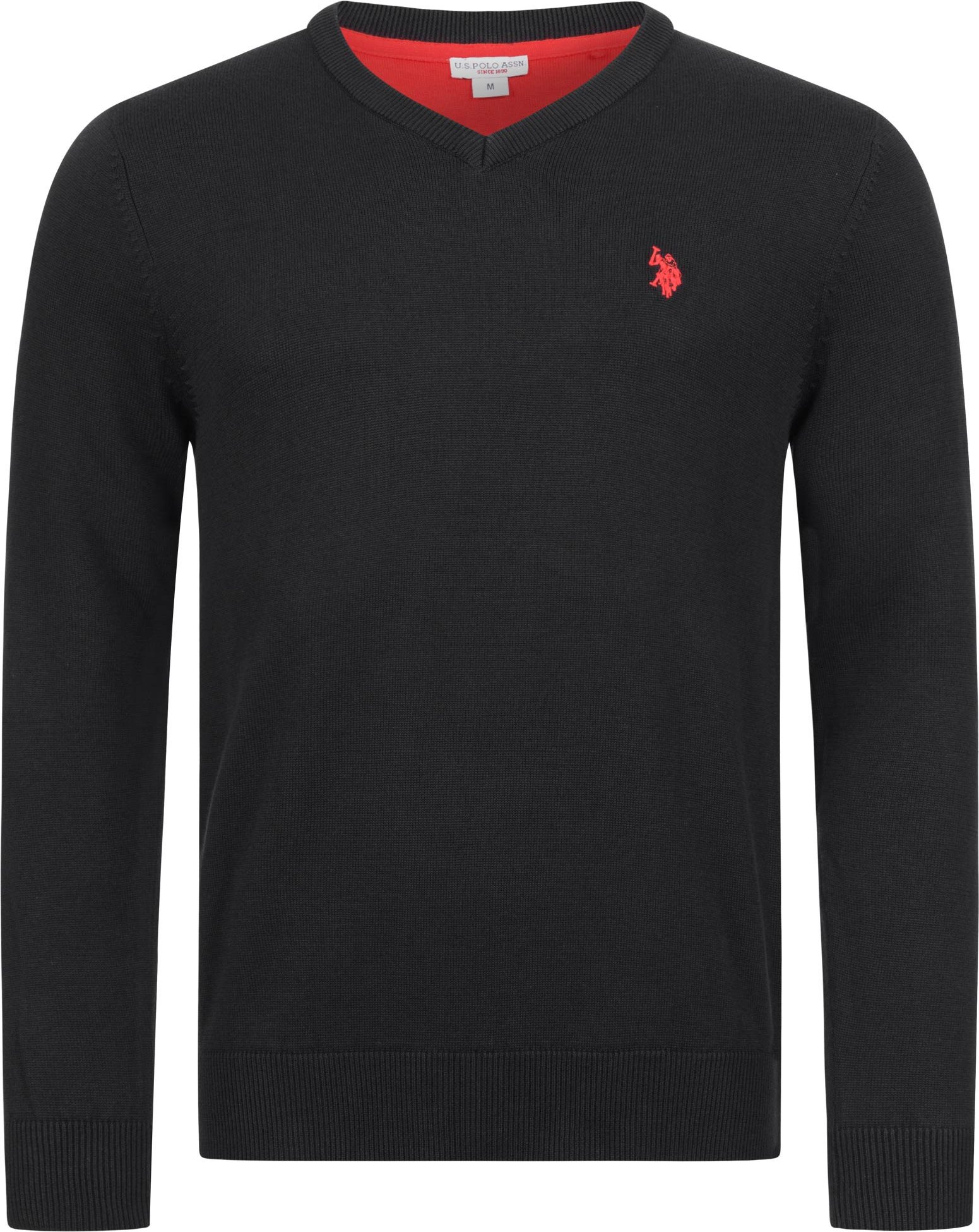 U.S. POLO ASSN. Herren V-Neck Pullover Classic Fit aus Baumwollmix