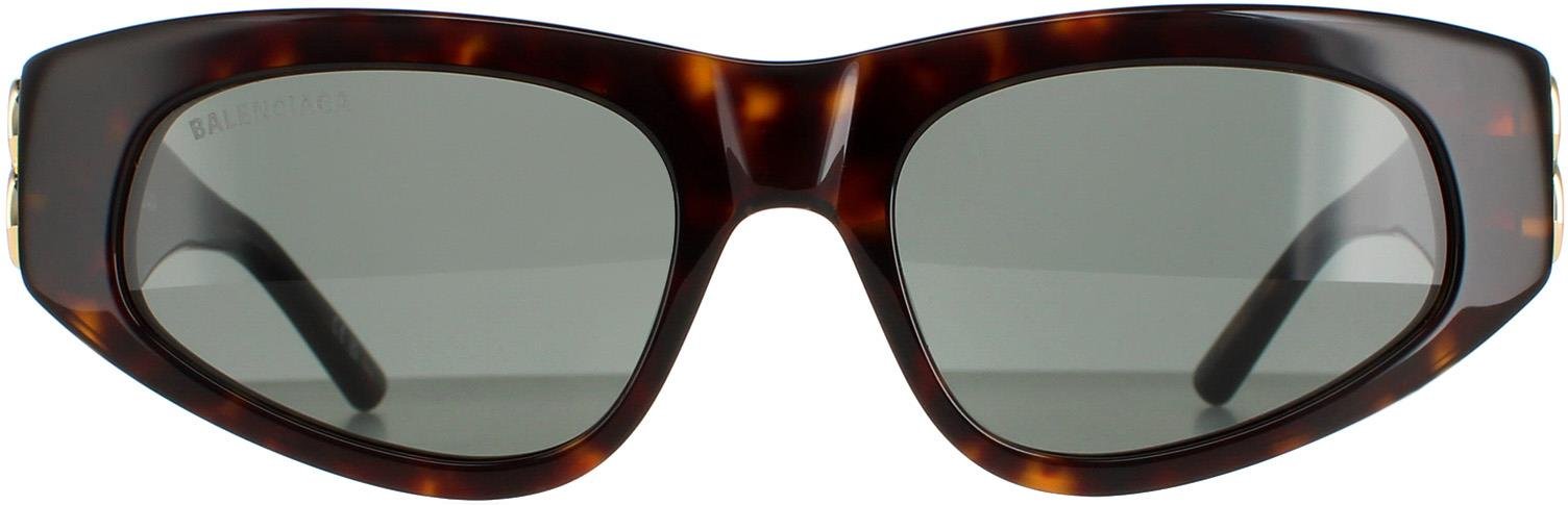 Thumbnail - Balenciaga Oval Damen Dark Havana Green BB0095S