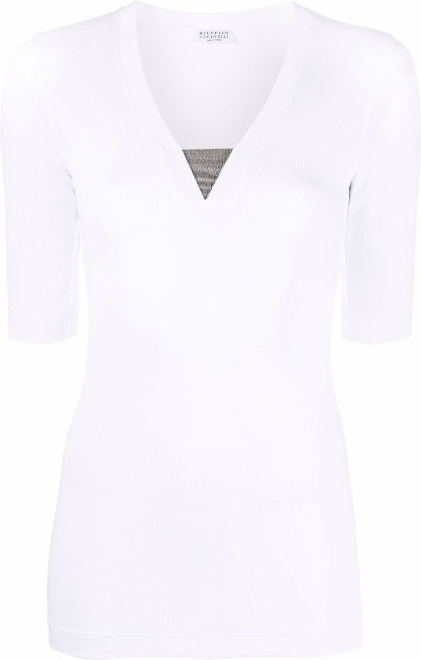 Baumwolle V-Ausschnitt Pullover