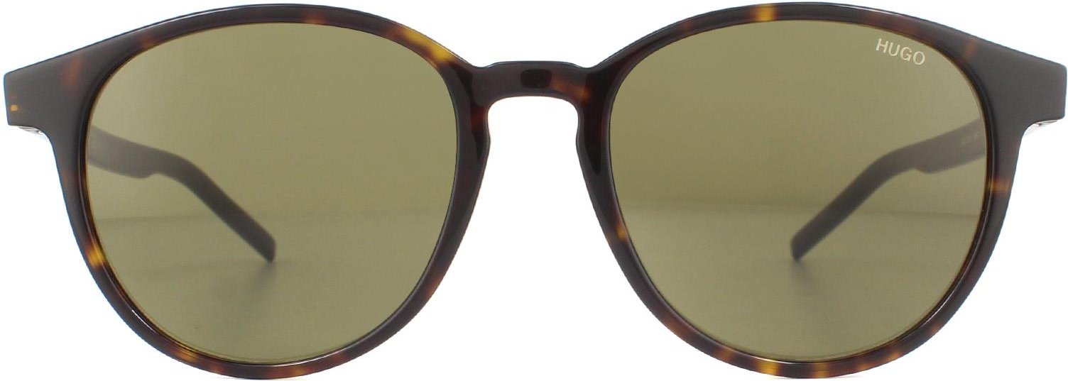 Hugo by Hugo Boss Runde Herren Havanna Grün Sonnenbrille