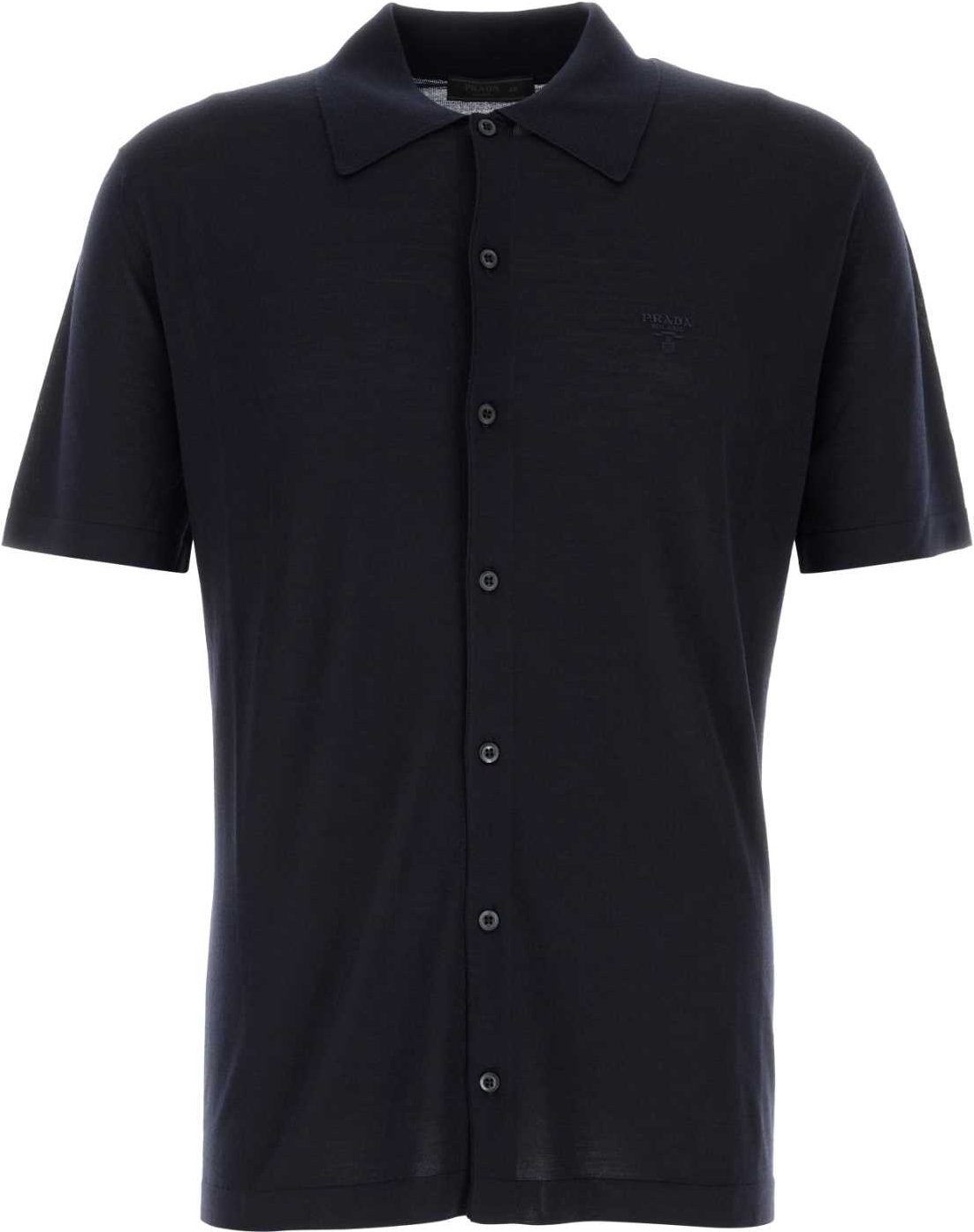 Mitternachtsblaues Wollhemd