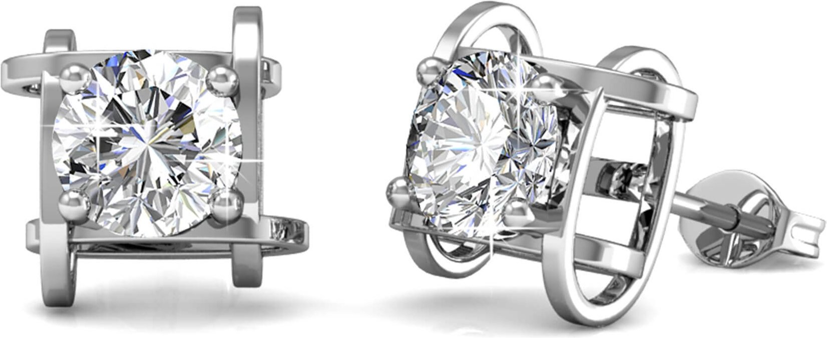 Roxy Ohrringe - Silber und Kristall