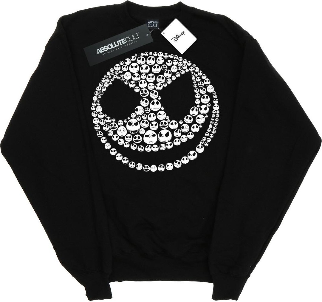 Disney - "Nightmare Before Christmas Jack Skull Collage" Sweatshirt für Damen (Schwarz)