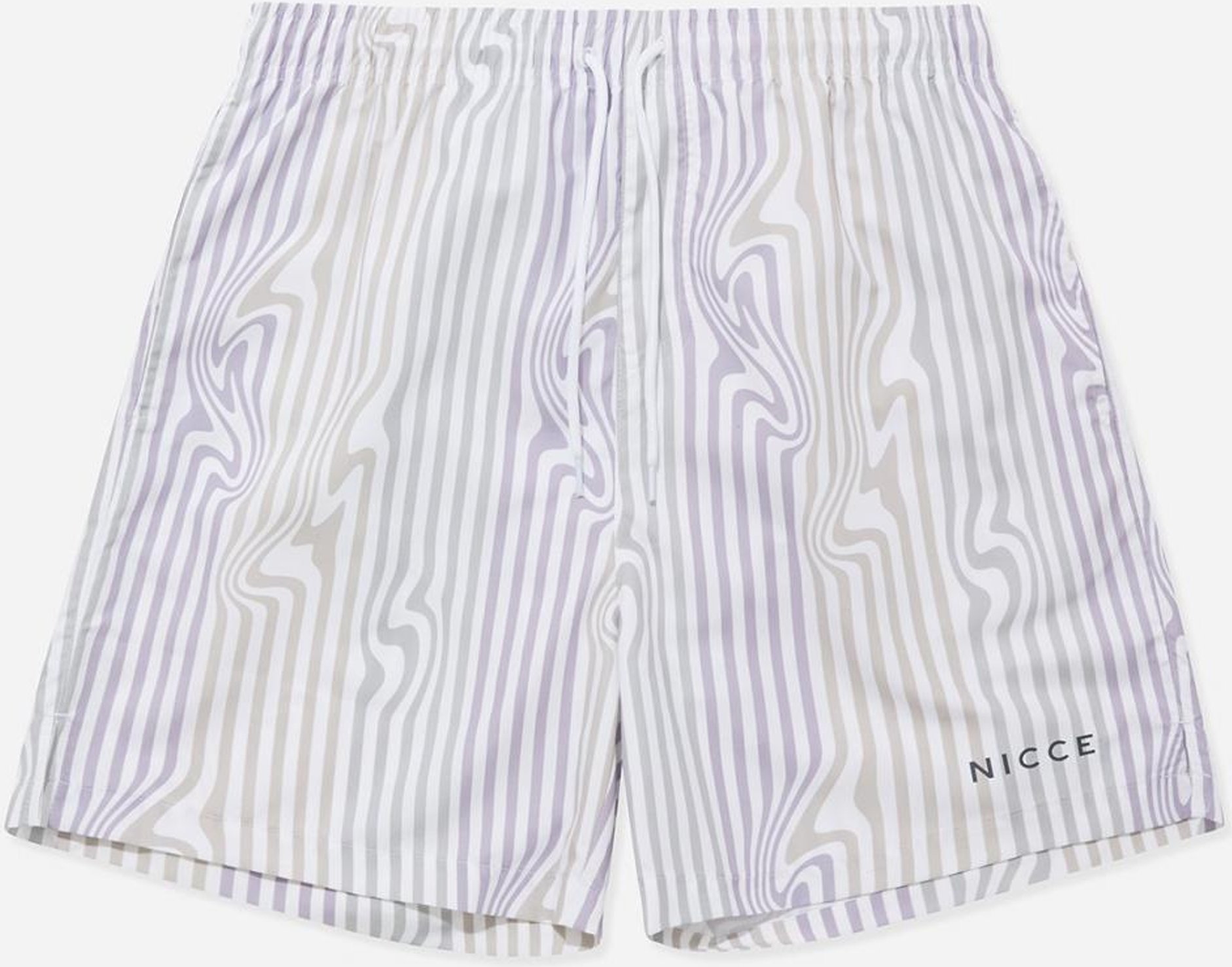 Nicce Strata Mens White/Flila Swim Shorts