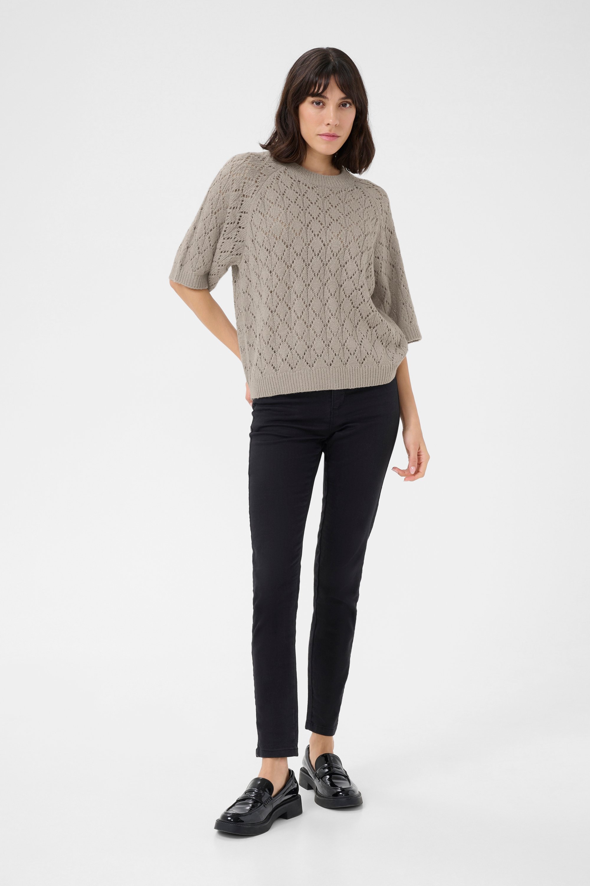 Strickpullover Loose fit light grey