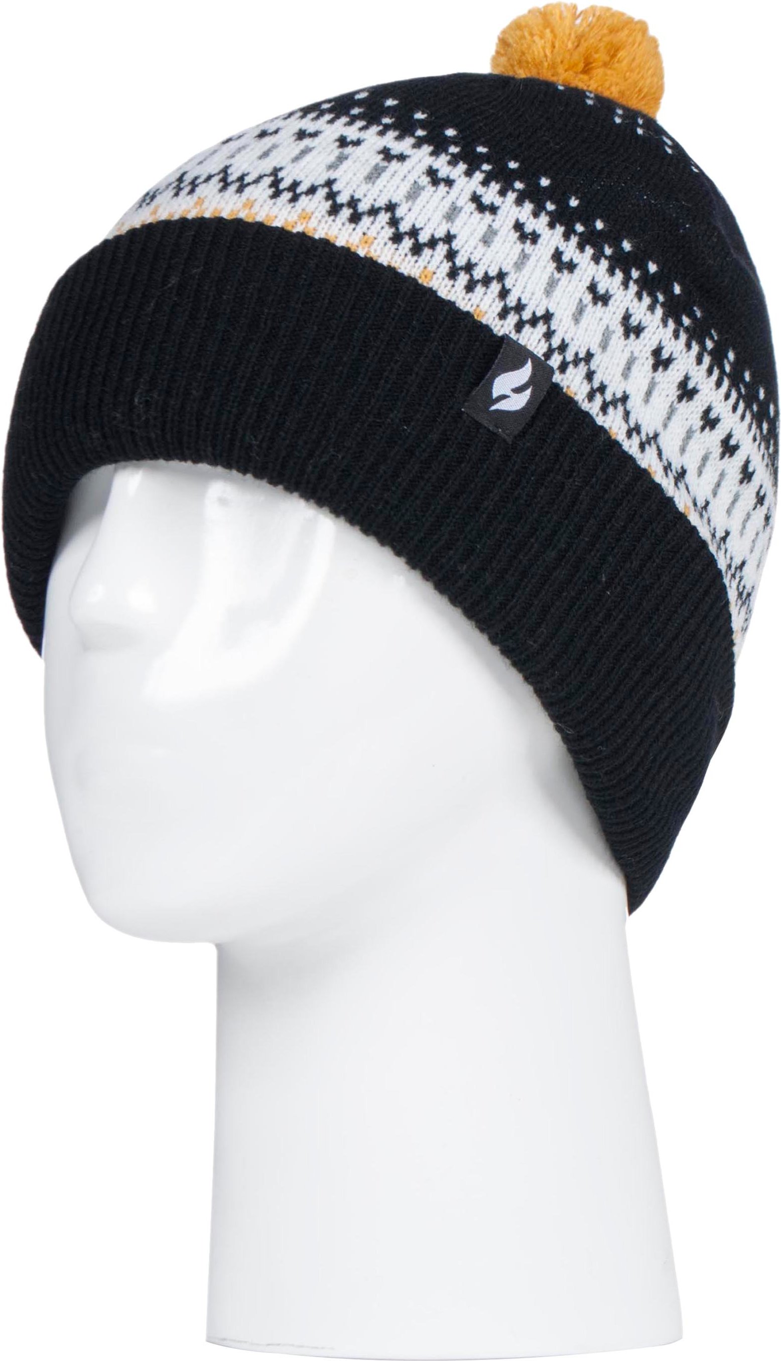 HEAT HOLDERS - Damen / Frauen gestrickte Beanie Bommelmütze mit Pom Pom