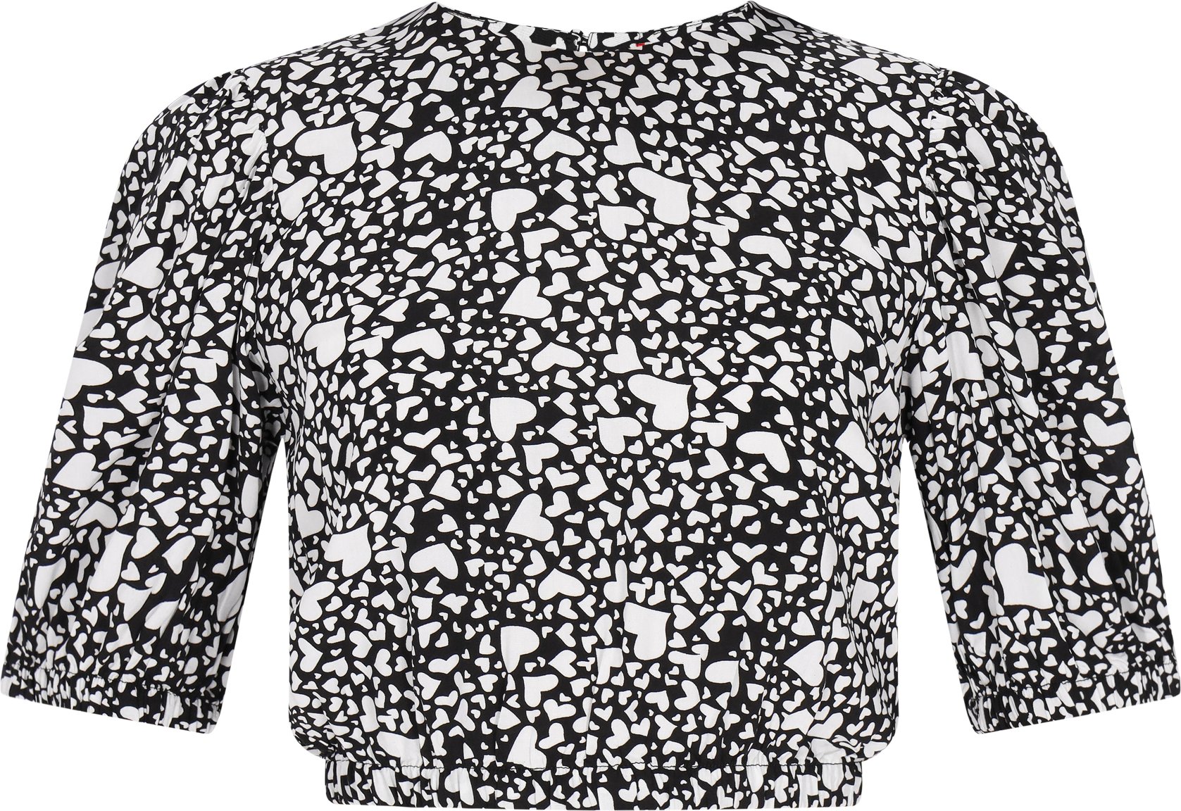 Mymo Bluse Frauen schwarz-weiß