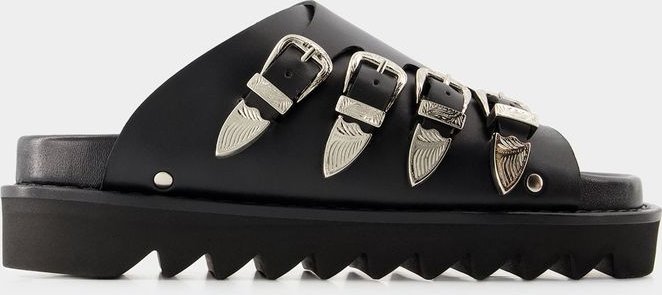 Sandalen Aj1304 - Toga Pulla - Leder - Schwarz