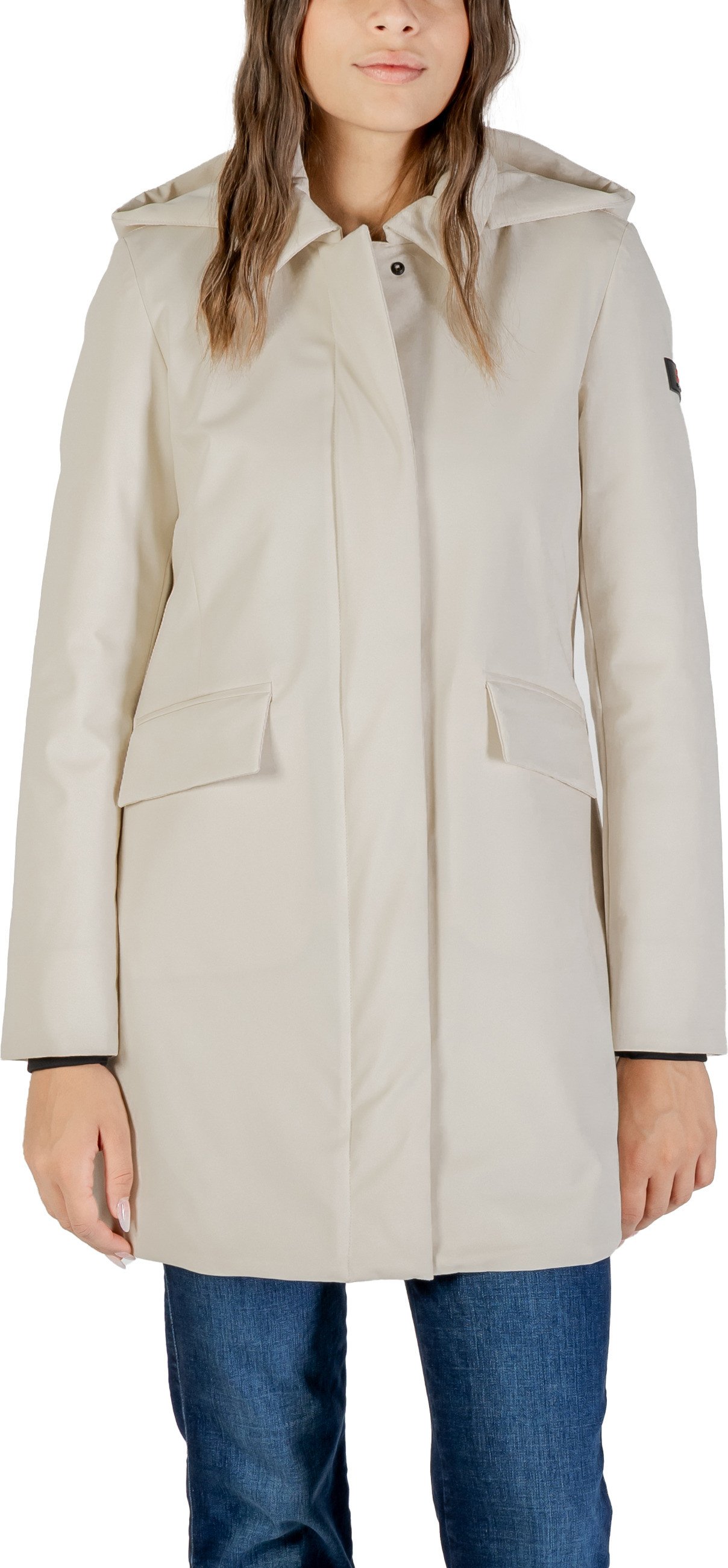 Hooded Langarmmantel