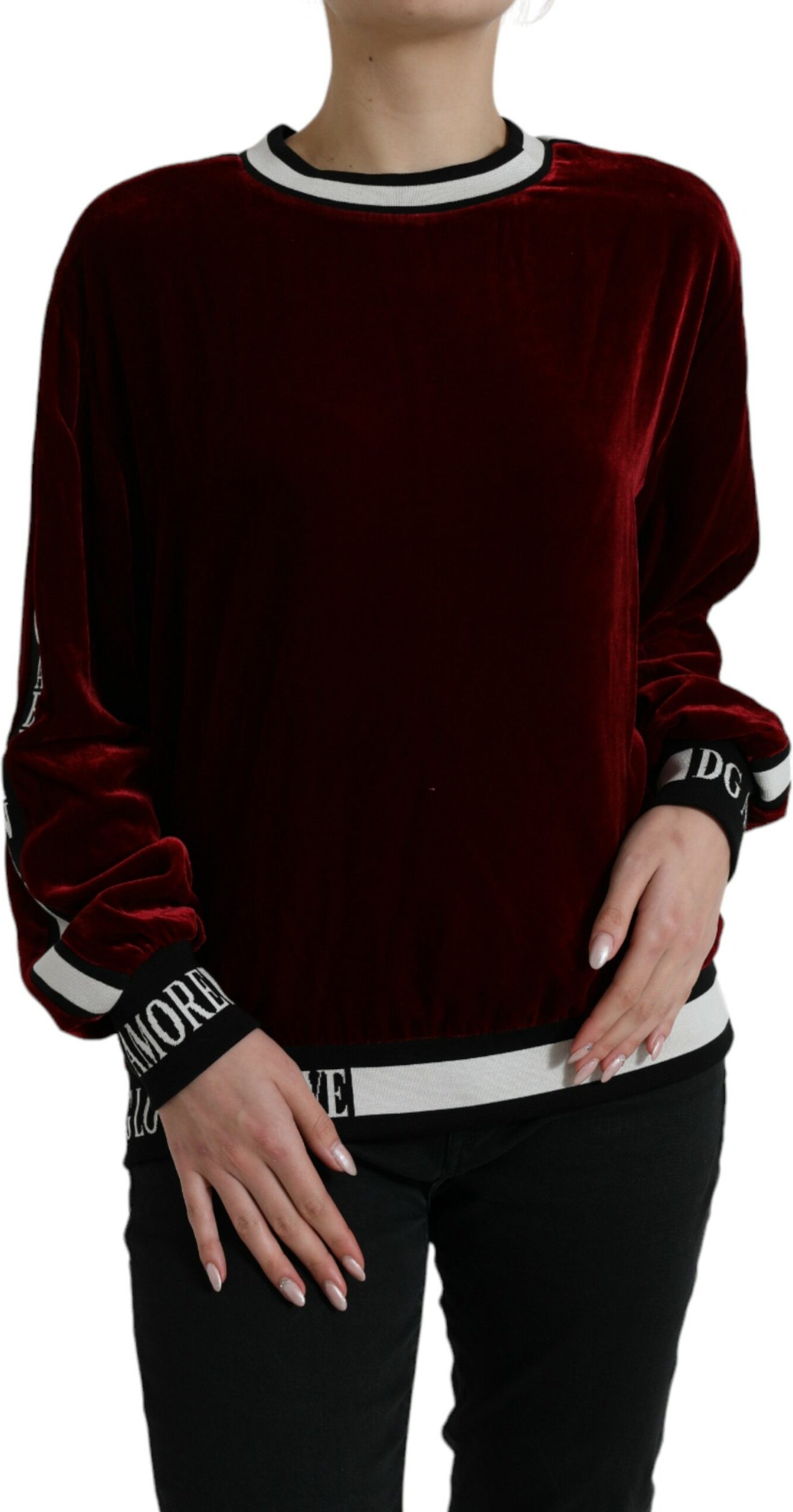 Velours Sweatshirt Amore Stil