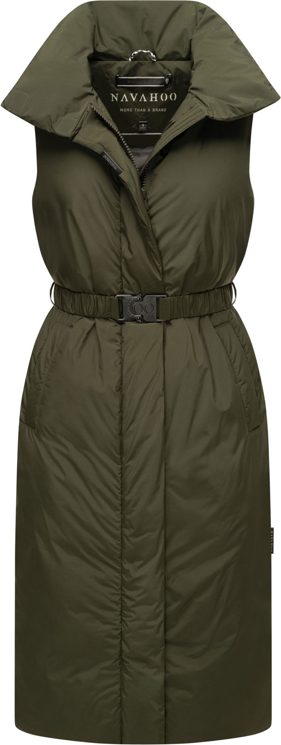 Navahoo Abendlied Damen lange Winter Weste – warm & stilvoll