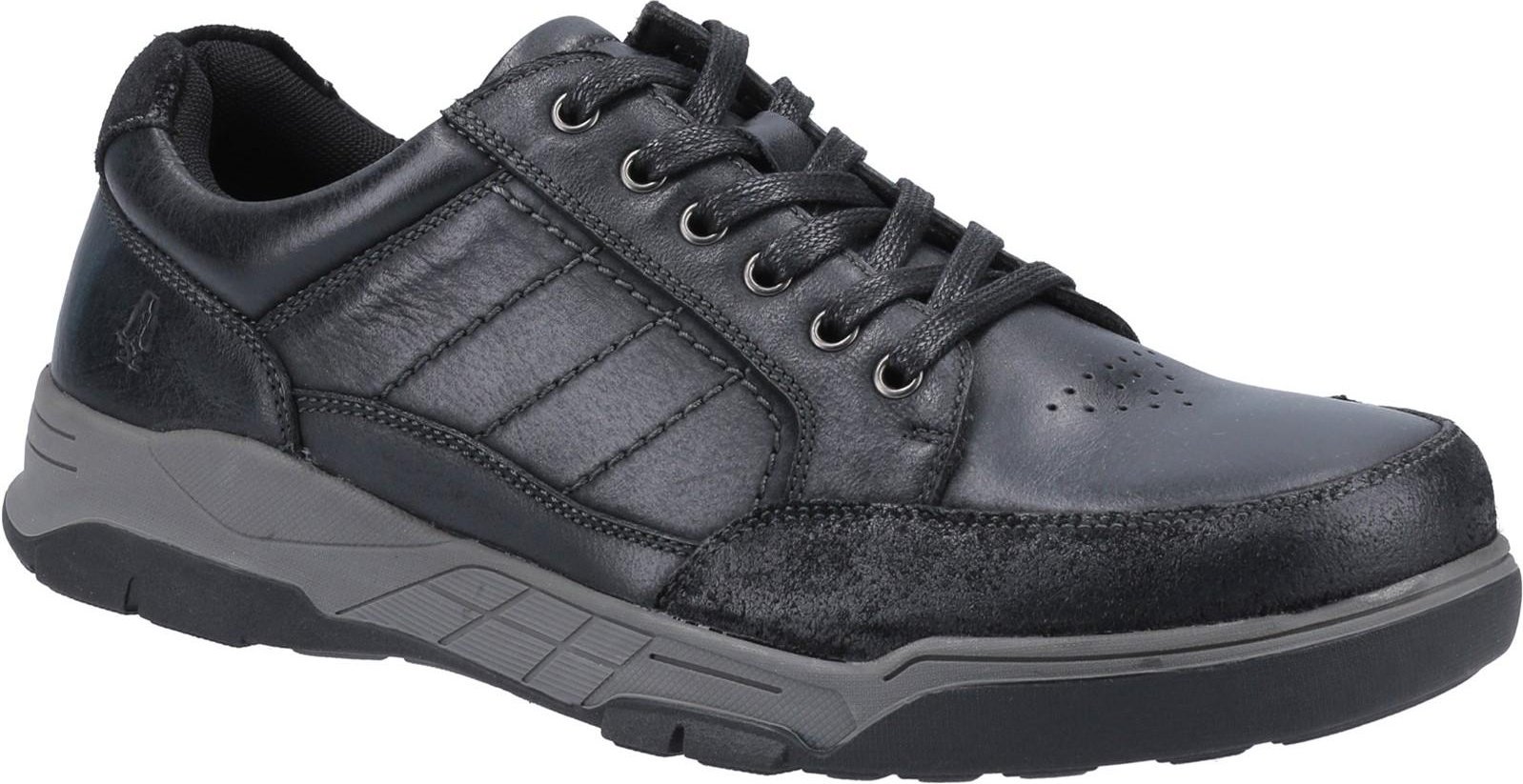 Hush Puppies Herren Finley Lederschuhe (Schwarz)