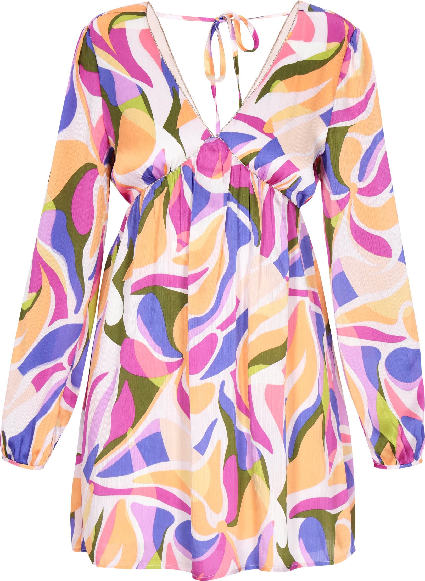 IZIA Kleid Frauen violett mehrfarbig