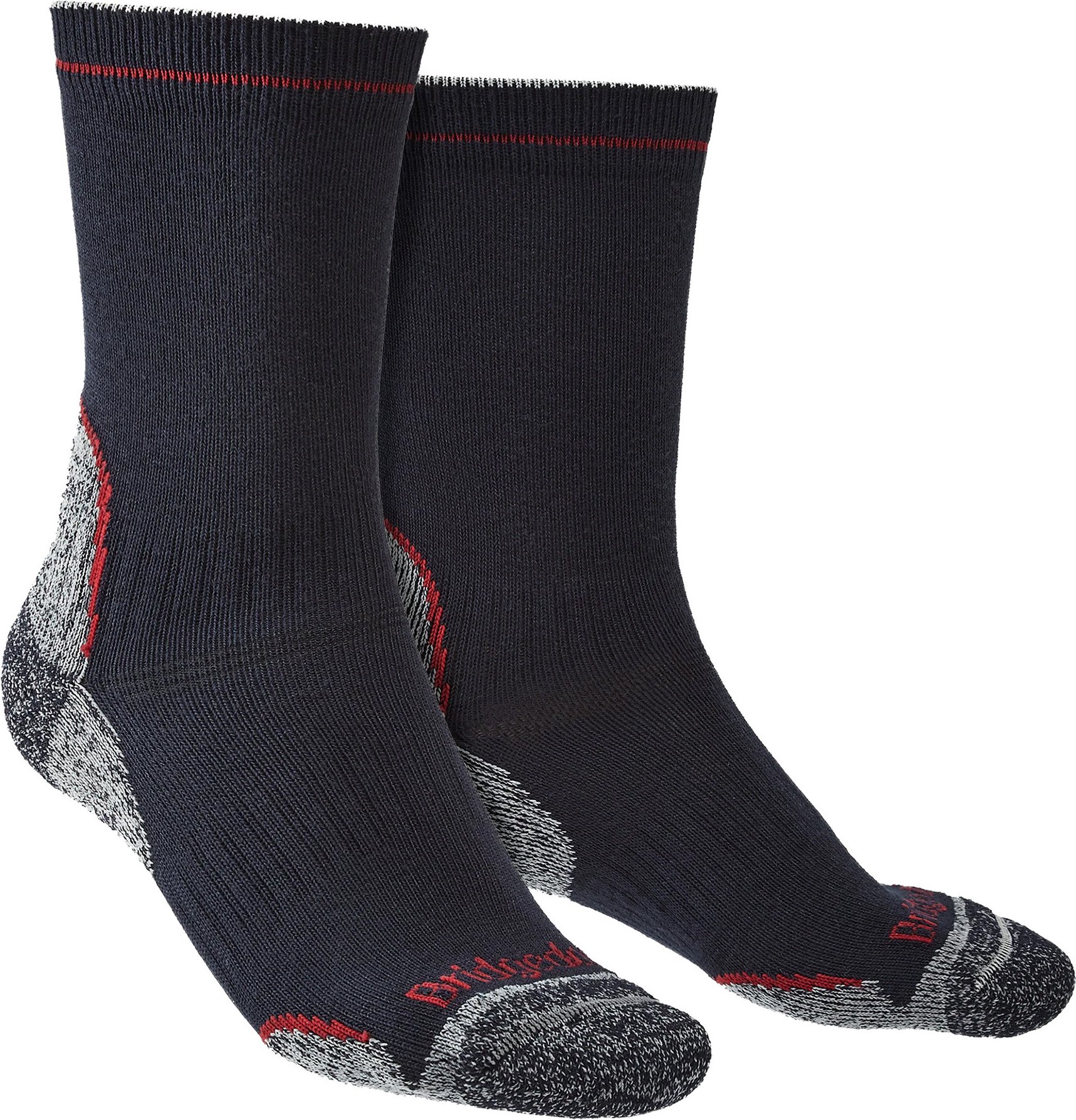 Bridgedale - Herren Wandern Leichtgewicht Boot Socken - Navy / Rot