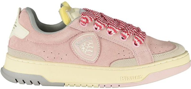 Blauer Rosa Polyurethan Damen Sneaker